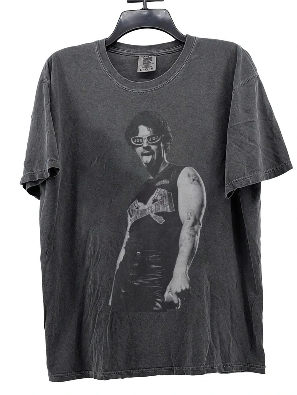 Joe Jonas Brothers Comfort Colors Pepper Black Graphic Band Tee